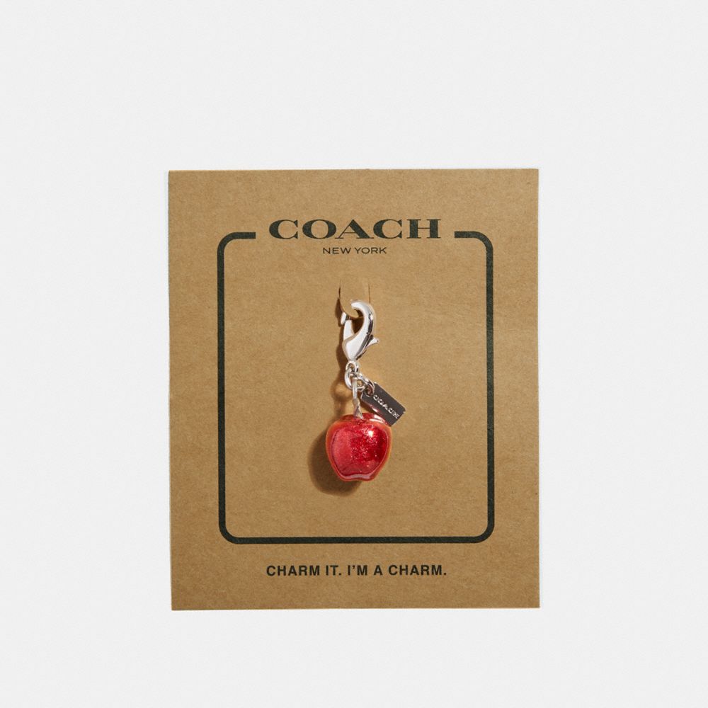 COACH f35469 APPLE CHARM SILVER