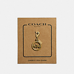 COACH F35477 Horse And Carriage Charm GOLD