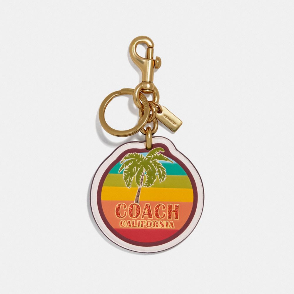 CALIFORNIA BAG CHARM - CHALK/GOLD - COACH F35486