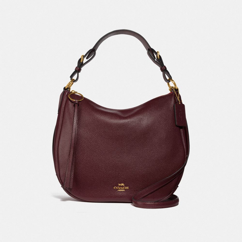 COACH F35593 SUTTON HOBO GD/OXBLOOD