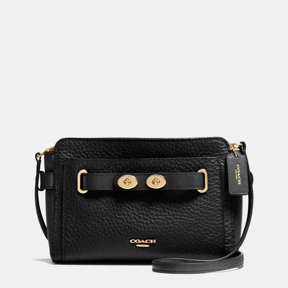 COACH BLAKE CROSSBODY IN BUBBLE LEATHER - IMITATION GOLD/BLACK F37336 - F35688