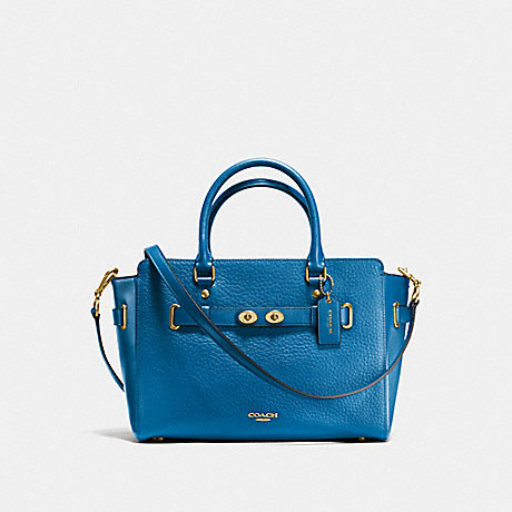 COACH BLAKE CARRYALL IN BUBBLE LEATHER - IMITATION GOLD/BRIGHT MINERAL - f35689