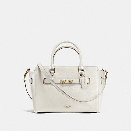 COACH BLAKE CARRYALL IN BUBBLE LEATHER - IMITATION GOLD/CHALK - f35689