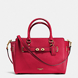 COACH BLAKE CARRYALL IN BUBBLE LEATHER - IMITATION GOLD/CLASSIC RED - F35689