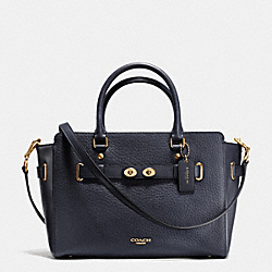 COACH BLAKE CARRYALL IN BUBBLE LEATHER - IMITATION GOLD/MIDNIGHT - F35689