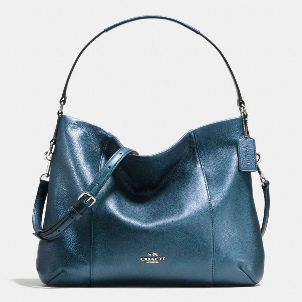 EAST/WEST ISABELLE SHOULDER BAG IN PEBBLE LEATHER - f35809 - SVBL9