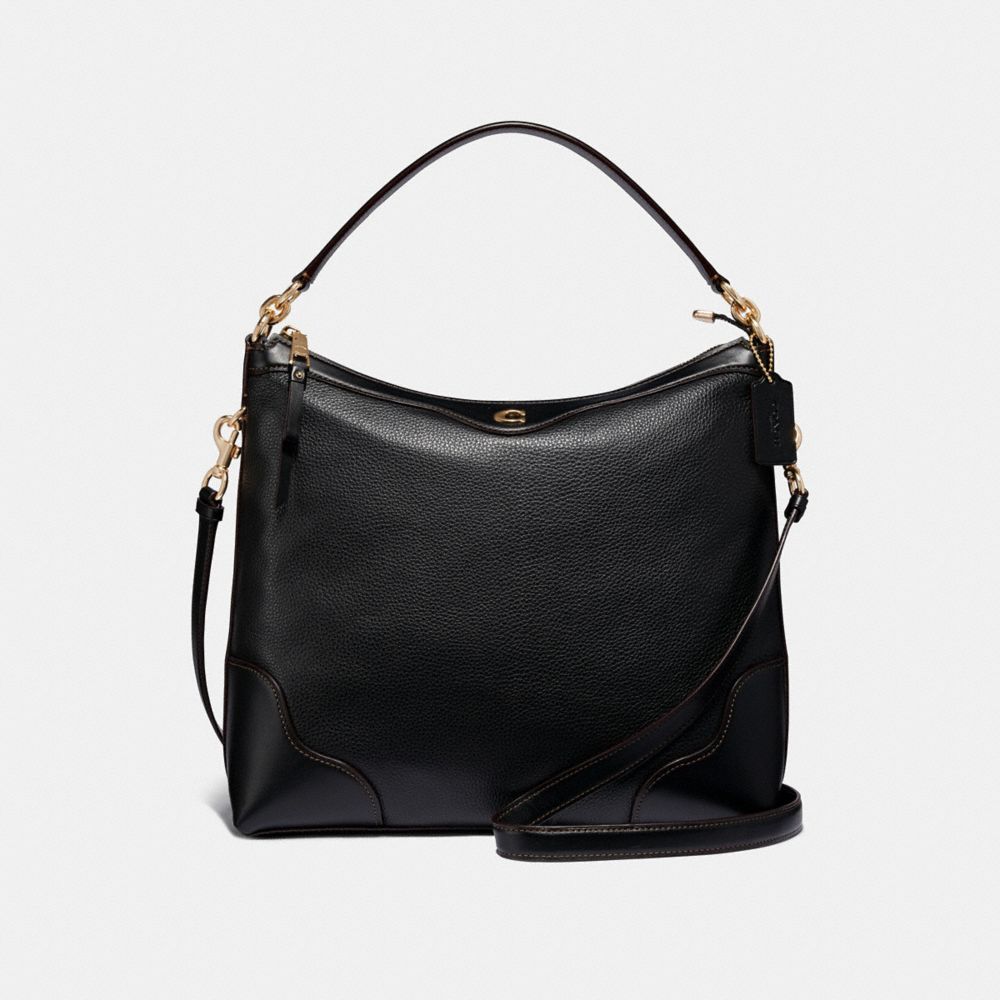 IVIE HOBO - BLACK/LIGHT GOLD - COACH F35846