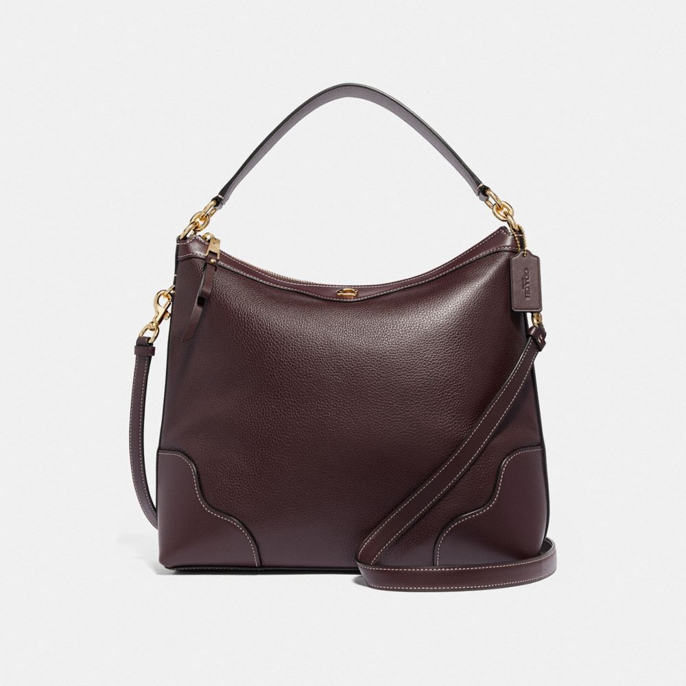 COACH F35846 Ivie Hobo OXBLOOD 1/LIGHT GOLD