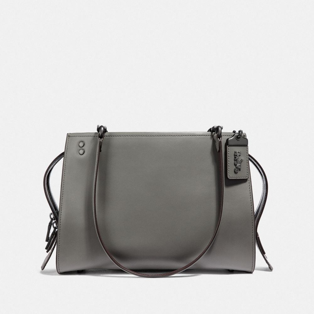 COACH ROGUE SHOULDER BAG - HEATHER GREY/BLACK COPPER - F35863