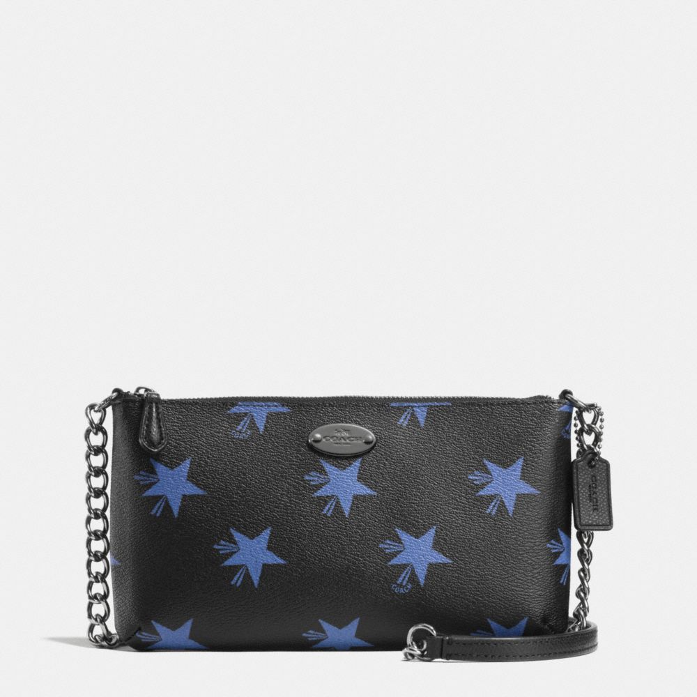 COACH QUINN CROSSBODY IN STAR CANYON PRINT COATED CANVAS - QB/BLUE MULTICOLOR - F35877