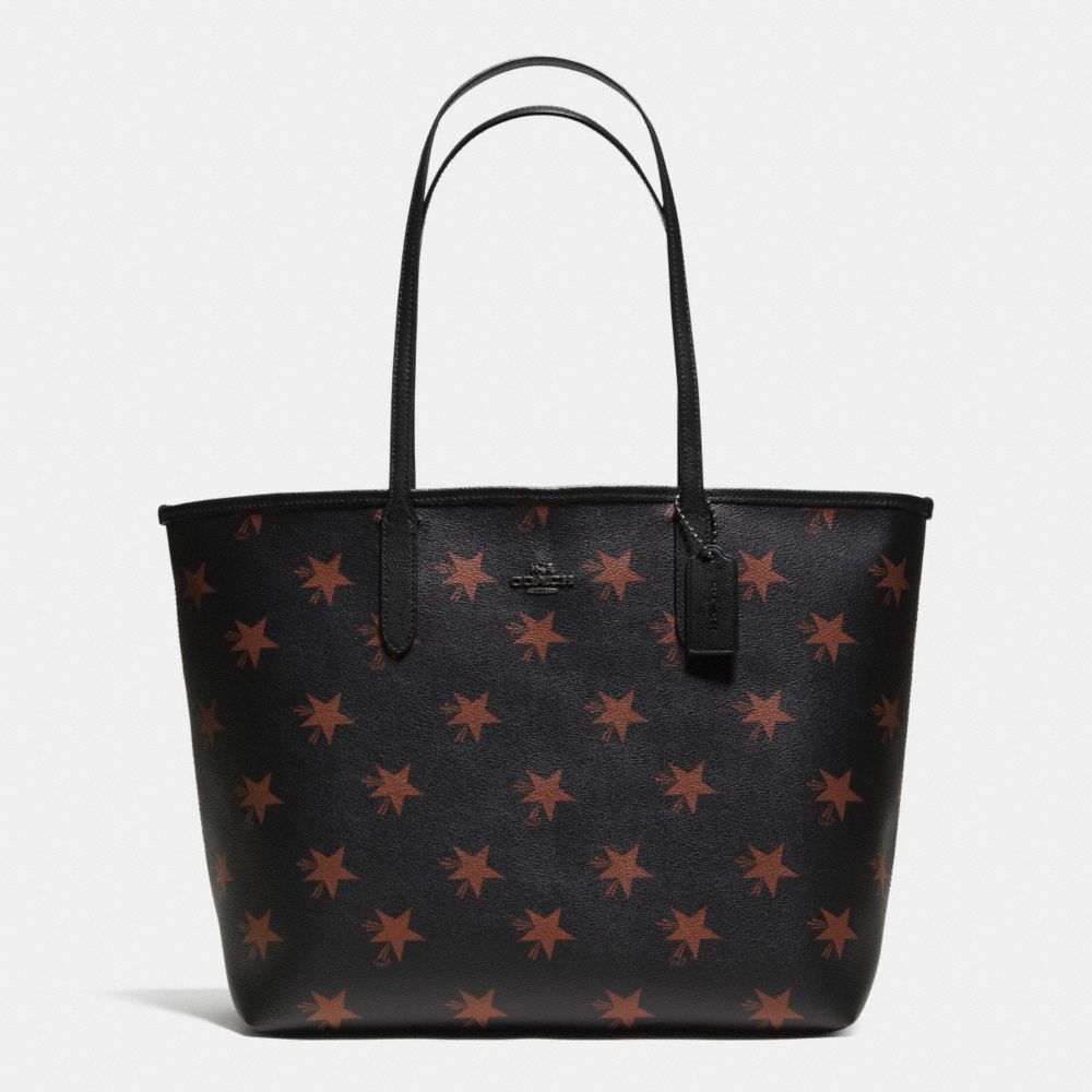 COACH F35917 City Tote In Star Canyon Print Coated Canvas QBBMC