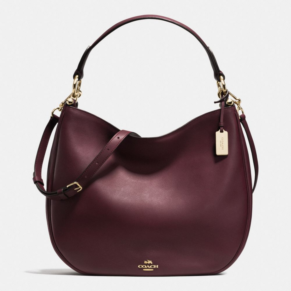 COACH F36026 MAE HOBO OXBLOOD/LIGHT GOLD