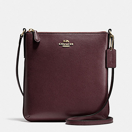 COACH f36063 NORTH/SOUTH CROSSBODY IN CROSSGRAIN LEATHER IMOXB