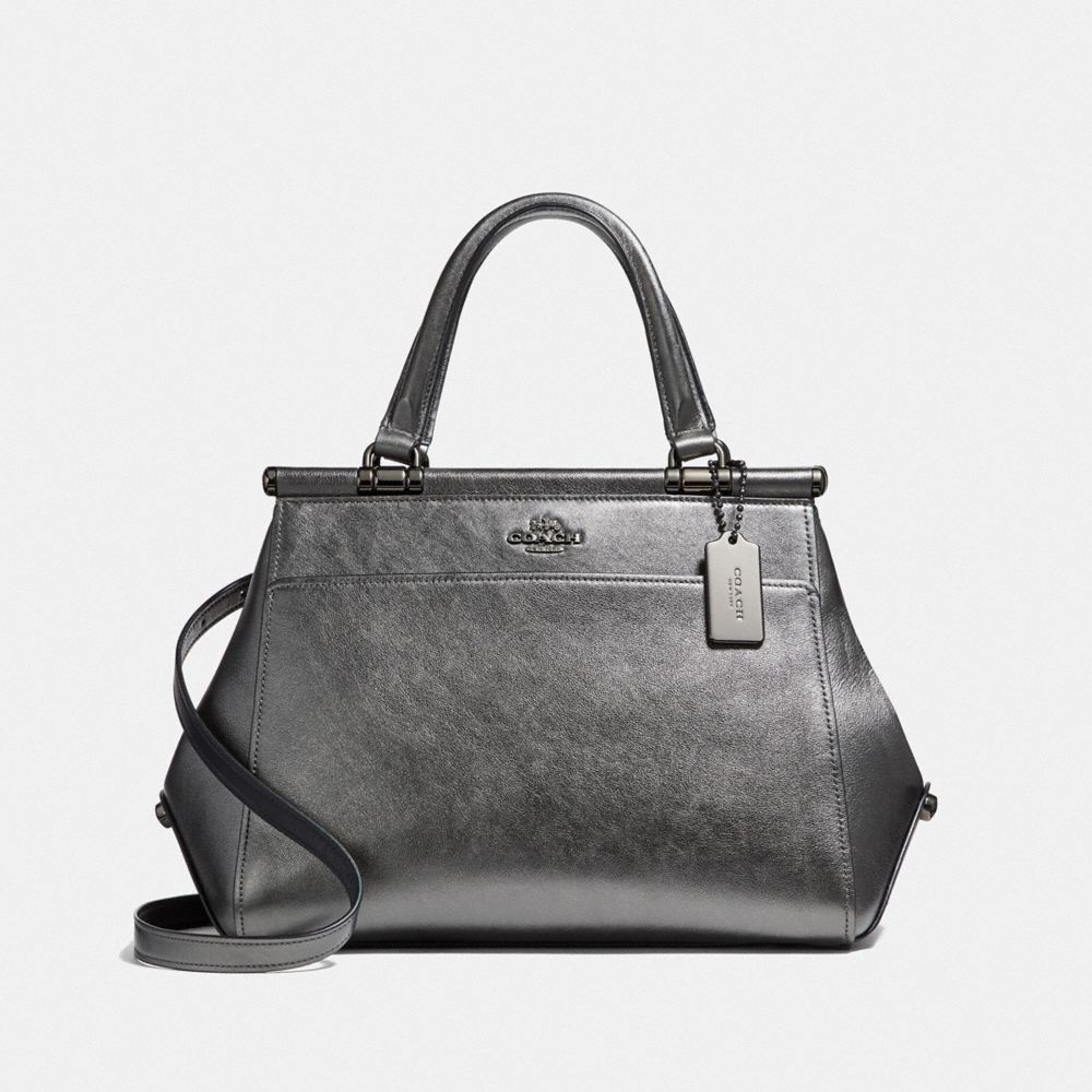 COACH GRACE BAG - METALLIC GRAPHITE/DARK GUNMETAL - F36086