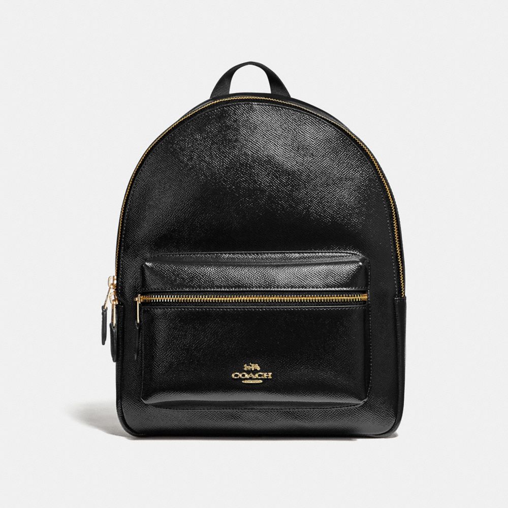 COACH MEDIUM CHARLIE BACKPACK - BLACK/light gold - F36088