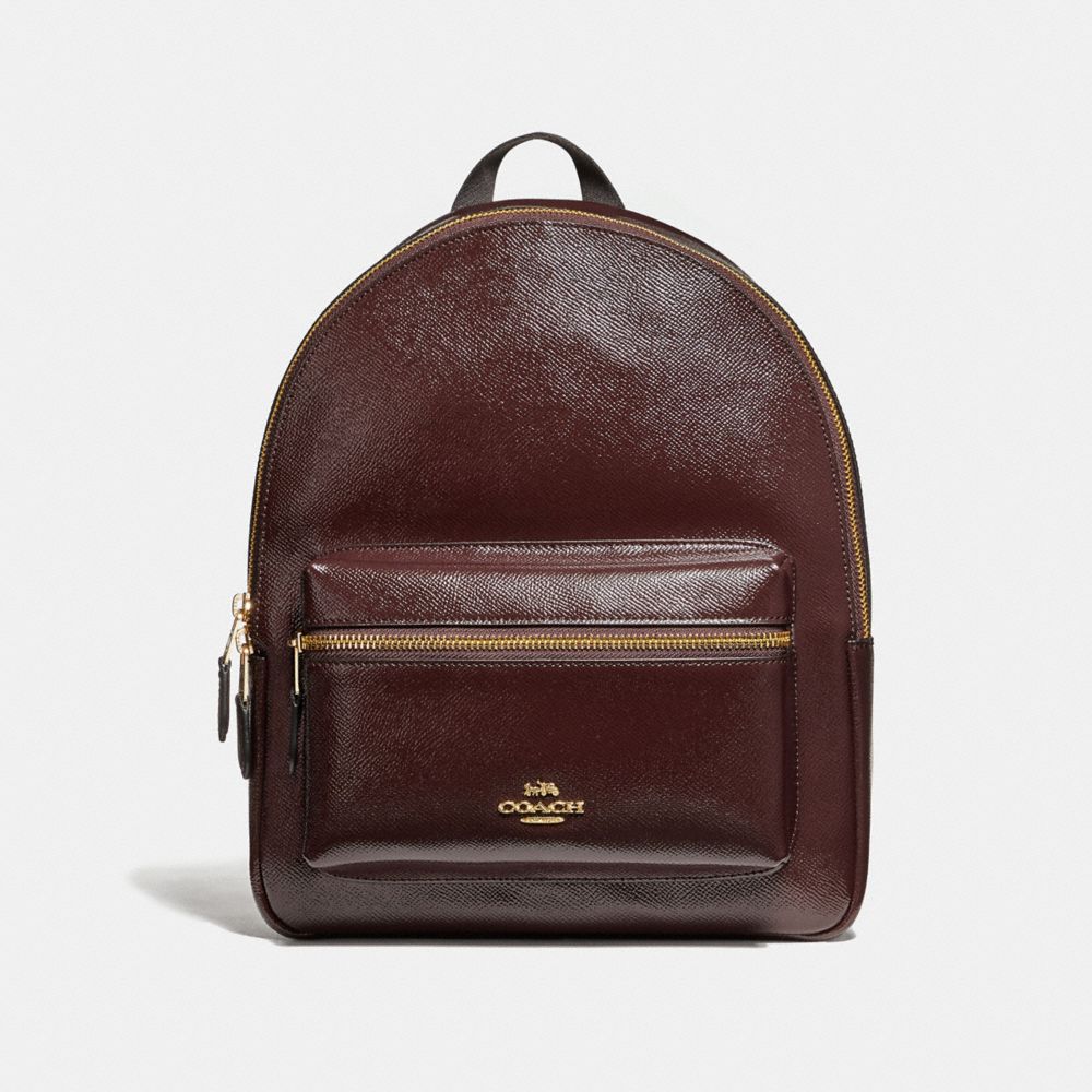 COACH f36088 MEDIUM CHARLIE BACKPACK oxblood 1/light gold