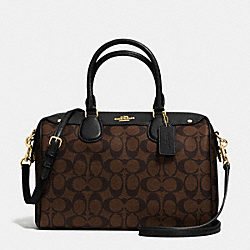 COACH BENNETT SATCHEL IN SIGNATURE - IMITATION GOLD/BROWN/BLACK - F36187