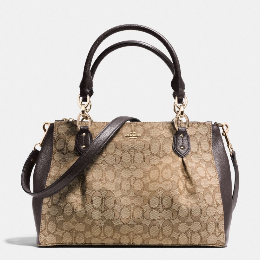 COLETTE CARRYALL IN SIGNATURE - LIGHT GOLD/KHAKI/BROWN - COACH F36200