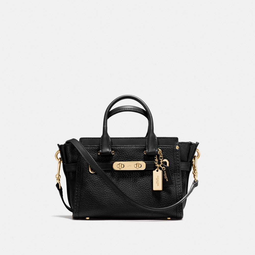 COACH SWAGGER 20 - BLACK/LIGHT GOLD - COACH F36235