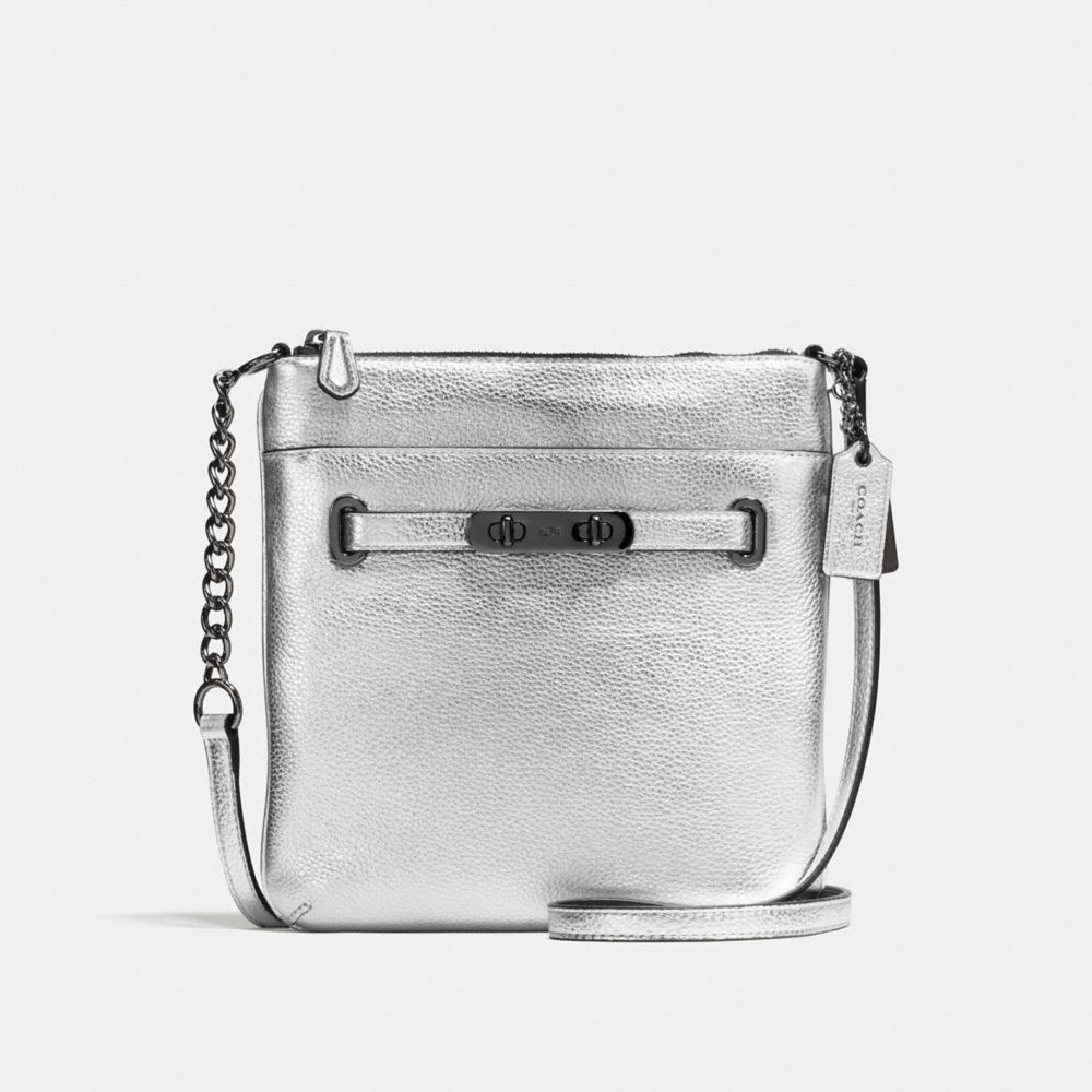 COACH COACH SWAGGER SWINGPACK - SILVER/DARK GUNMETAL - f36501