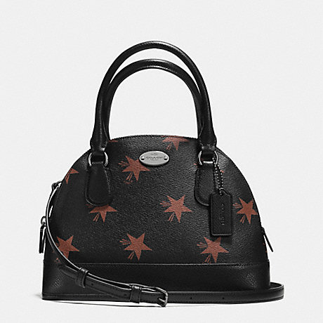 COACH F36518 MINI CORA DOMED SATCHEL IN STAR CANYON PRINT COATED CANVAS QBBMC
