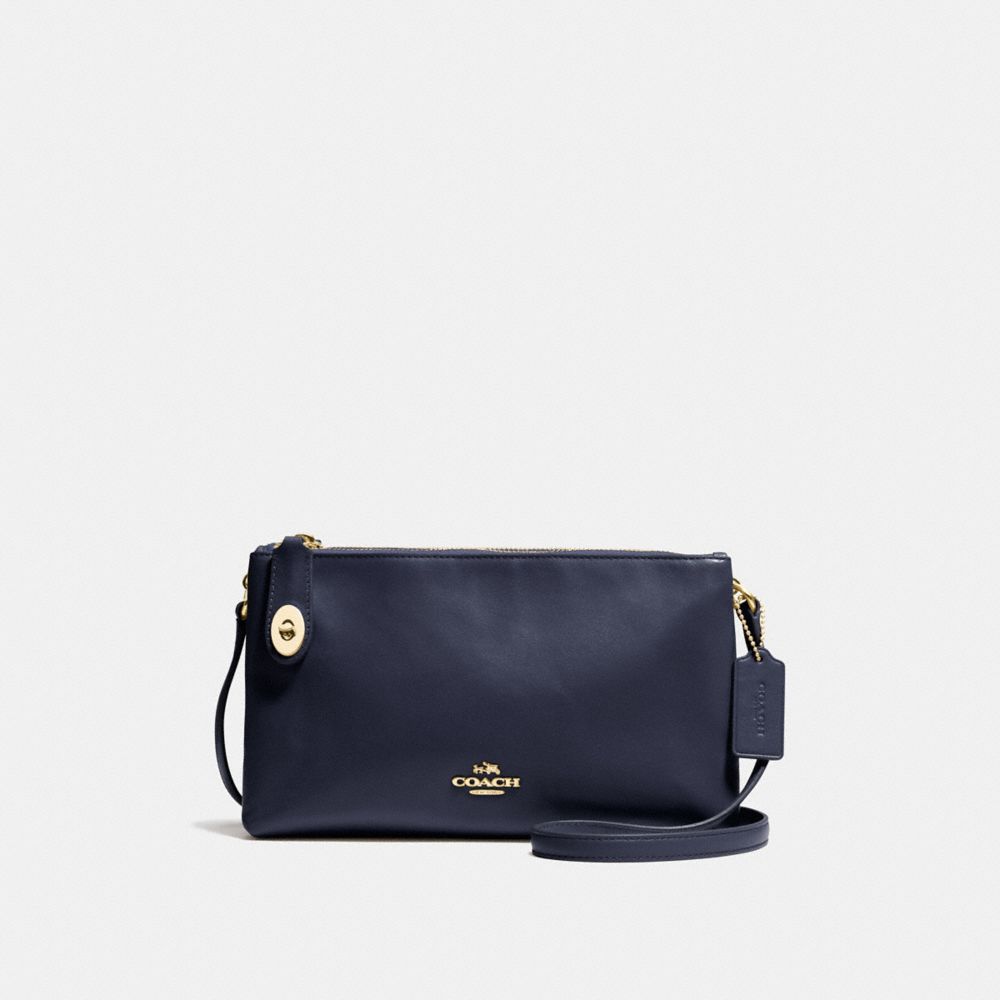 CROSBY CROSSBODY - f36552 - NAVY/LIGHT GOLD