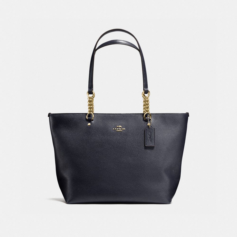 SOPHIA TOTE - f36600 - NAVY/LIGHT GOLD