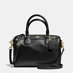 COACH F36624 - MINI BENNETT SATCHEL IN CROSSGRAIN LEATHER  IMITATION GOLD/BLACK