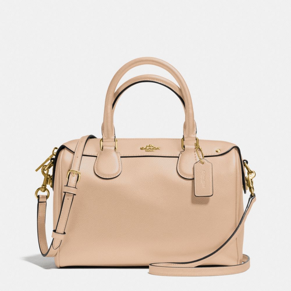 Coach, Bags, Coach Mini Bennett Satchel Crossbody Bag Taupe Nude