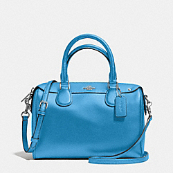 COACH F36624 - MINI BENNETT SATCHEL IN CROSSGRAIN LEATHER SILVER/AZURE