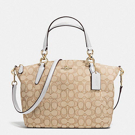 COACH F36625 - SMALL KELSEY SATCHEL IN SIGNATURE - IMITATION GOLD/LIGHT ...