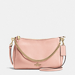 COACH CARRIE CROSSBODY IN PEBBLE LEATHER - IMITATION GOLD/PEACH ROSE - F36666