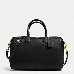 COACH F36672 - BENNETT SATCHEL IN PEBBLE LEATHER IMITATION GOLD/BLACK