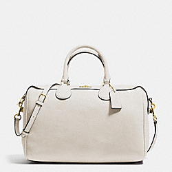BENNETT SATCHEL IN PEBBLE LEATHER - f36672 - IMITATION GOLD/CHALK