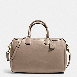 COACH F36672 Bennett Satchel In Pebble Leather IMITATION GOLD/STONE