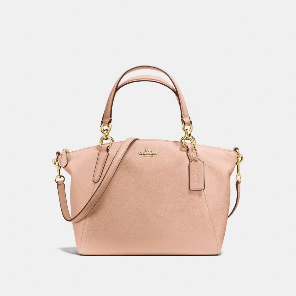 COACH SMALL KELSEY SATCHEL - LIGHT GOLD/NUDE PINK - F36675