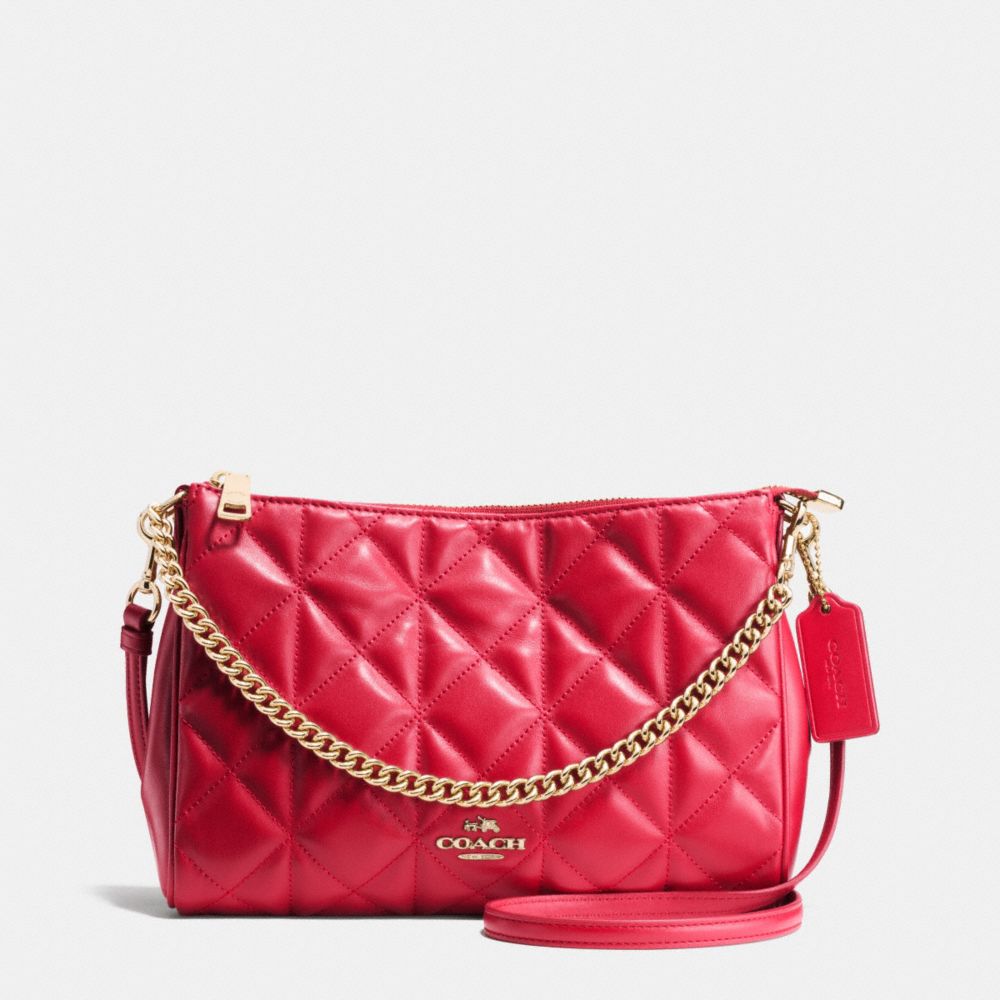 coach camera bag in quilted leather