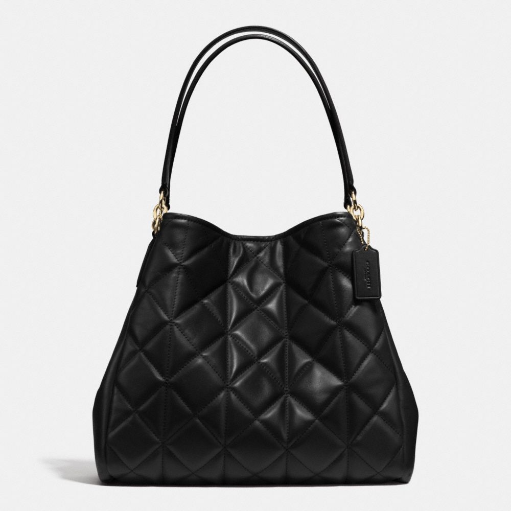 COACH PHOEBE SHOULDER BAG IN QUILTED LEATHER - IMITATION GOLD/BLACK - F36696