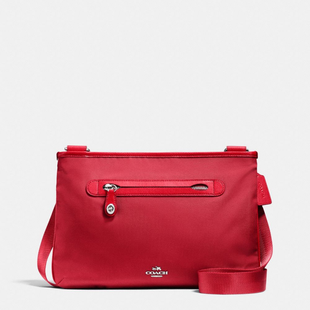 SMALL CROSSBODY - SV/TRUE RED - COACH F36707