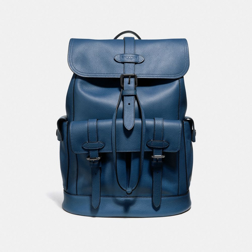 HUDSON BACKPACK - f36811 - MIDNIGHT NAVY/BLACK ANTIQUE NICKEL