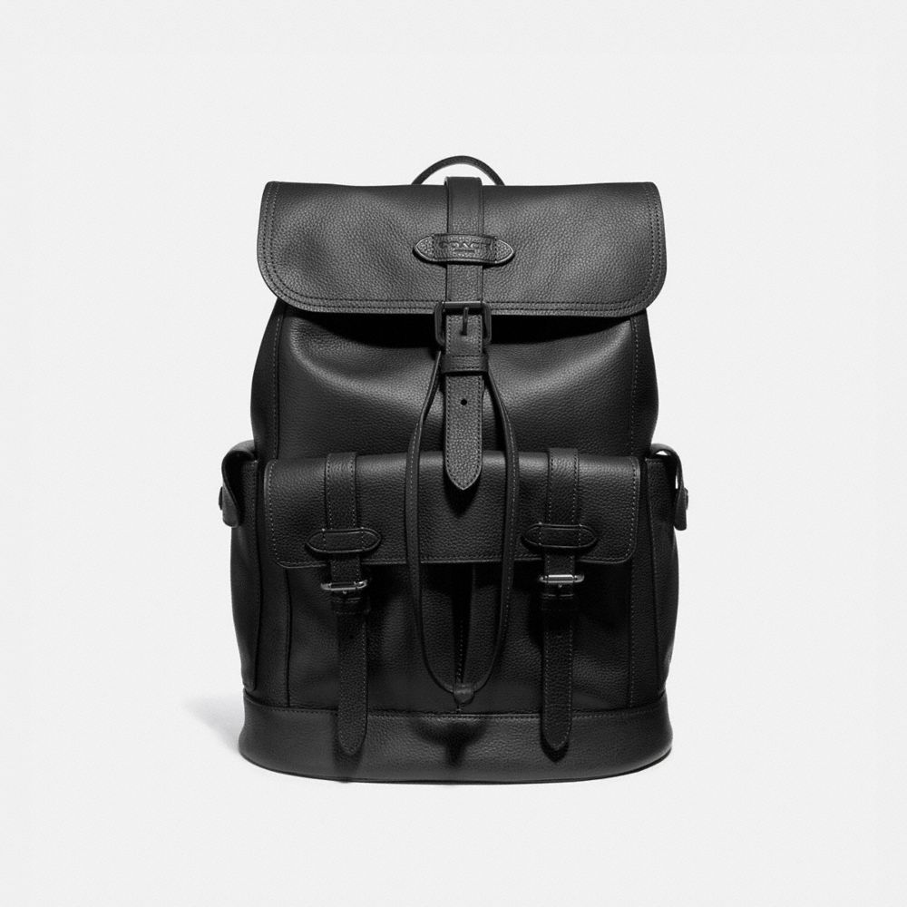 COACH F36811 Hudson Backpack ANTIQUE NICKEL/BLACK