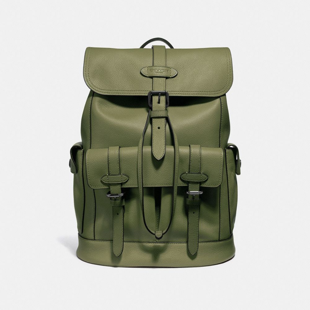 HUDSON BACKPACK - DARK OLIVE/BLACK ANTIQUE NICKEL - COACH F36811