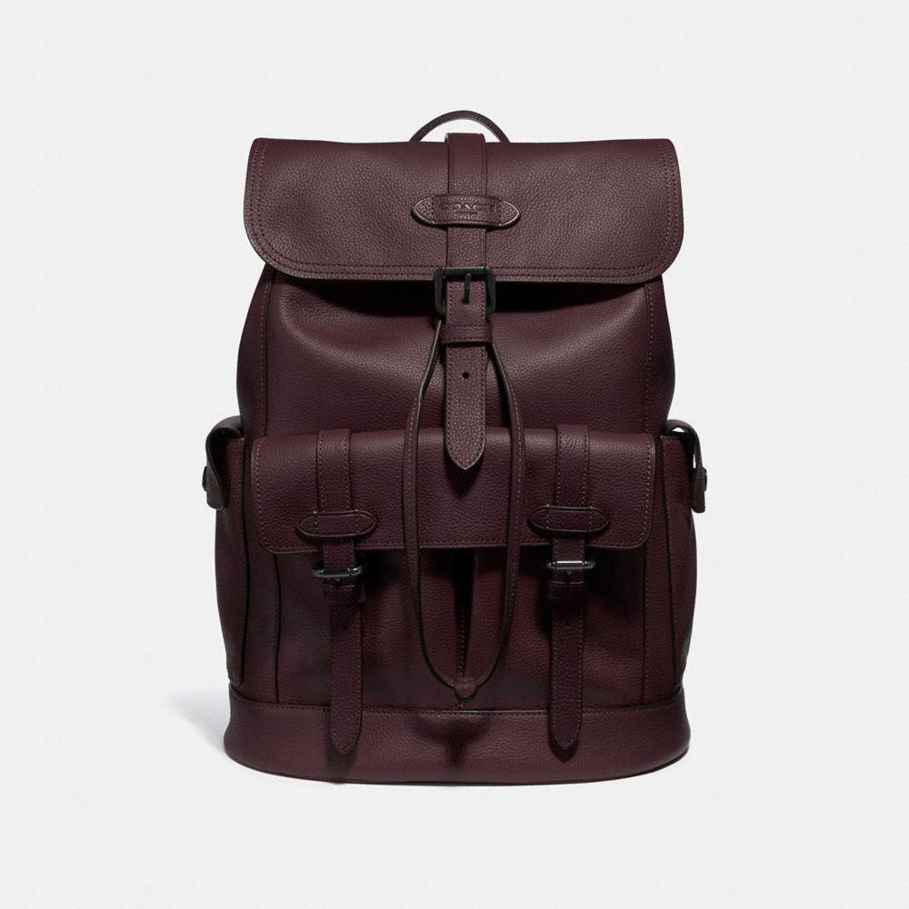 COACH F36811 - HUDSON BACKPACK OXBLOOD/BLACK ANTIQUE NICKEL