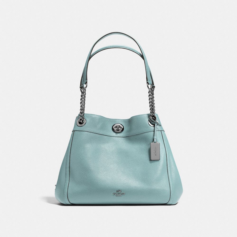 COACH F36855 TURNLOCK EDIE SHOULDER BAG DK/CLOUD