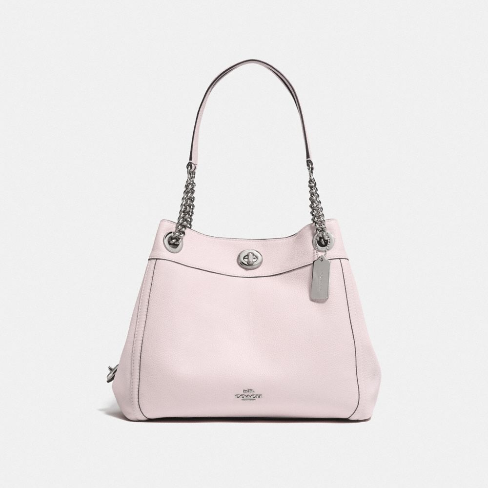 COACH F36855 - TURNLOCK EDIE SHOULDER BAG SV/ICE PINK