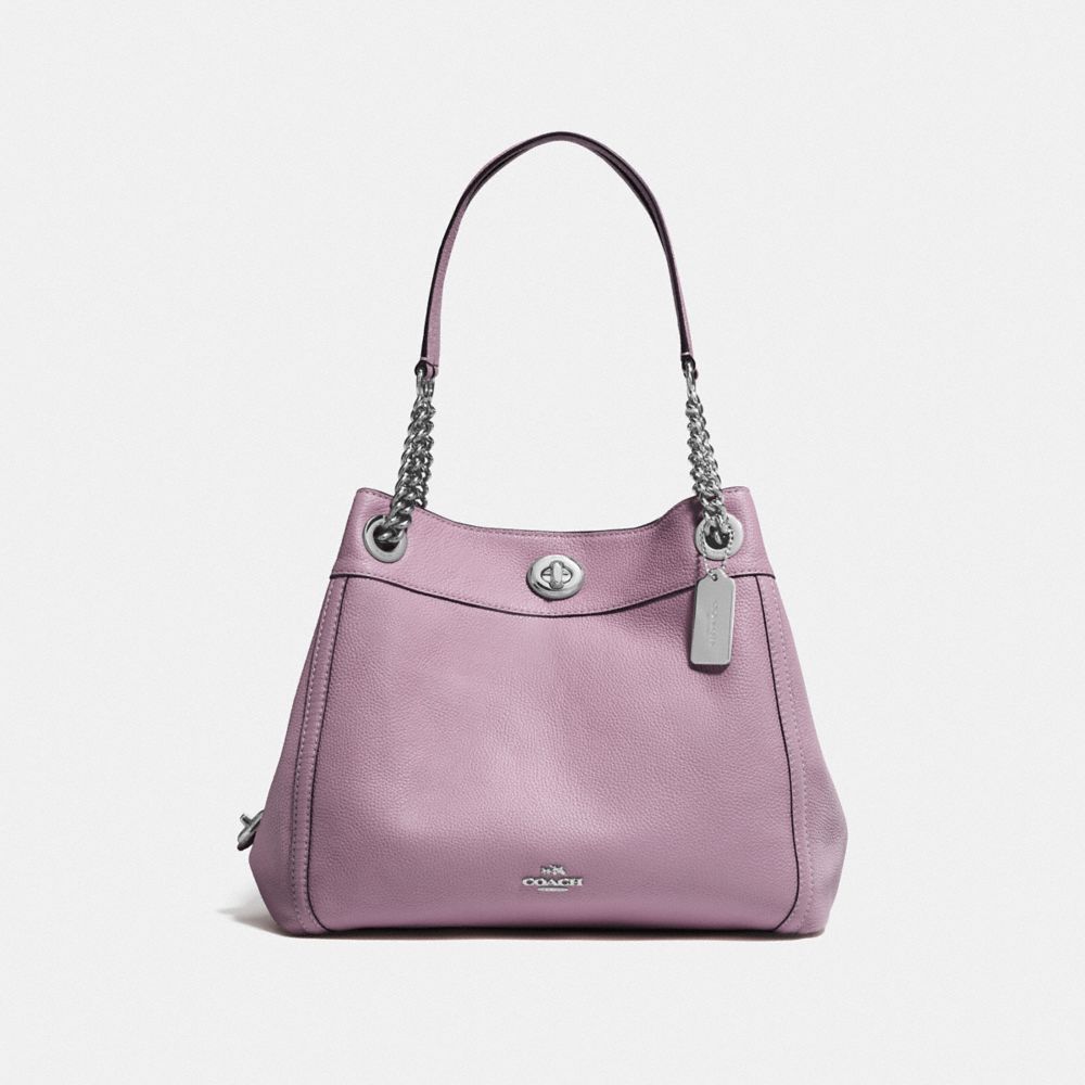 COACH TURNLOCK EDIE SHOULDER BAG - SV/JASMINE - F36855