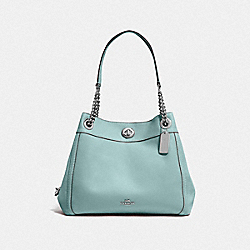 TURNLOCK EDIE SHOULDER BAG - SV/SAGE - COACH F36855