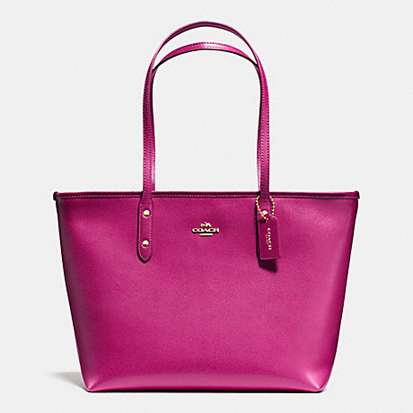 COACH CITY ZIP TOTE IN CROSSGRAIN LEATHER - IMCBY - f36875