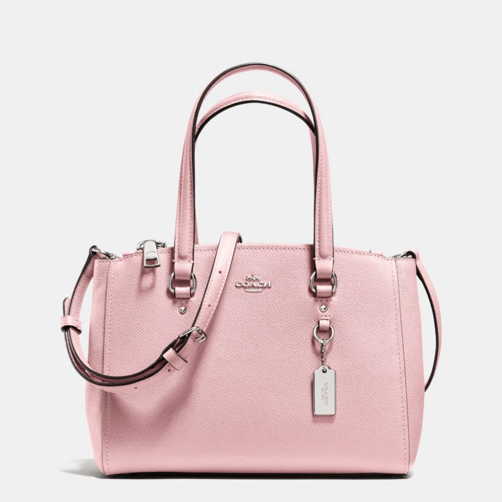 COACH F36881 - STANTON CARRYALL 26 IN CROSSGRAIN LEATHER SILVER/PETAL