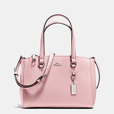 STANTON CARRYALL 26 IN CROSSGRAIN LEATHER - COACH F36881 - SILVER/PETAL